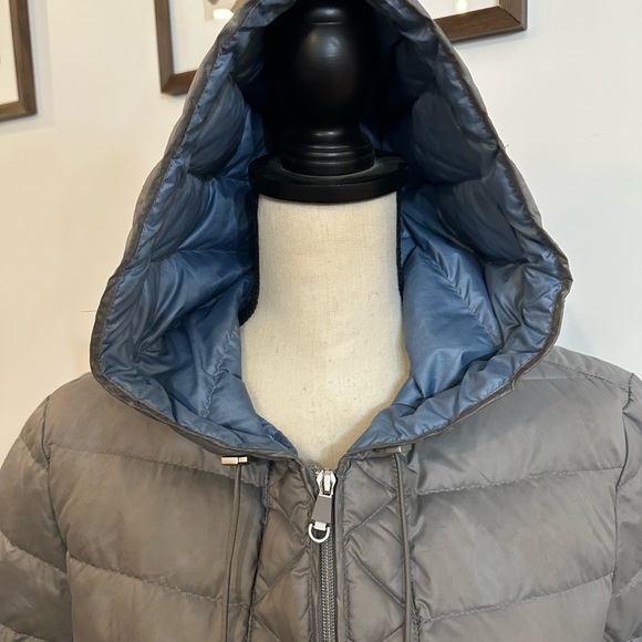 Kenneth Cole New York Puffer Jacket grey Down Filled SZ L - Picture 3 of 9